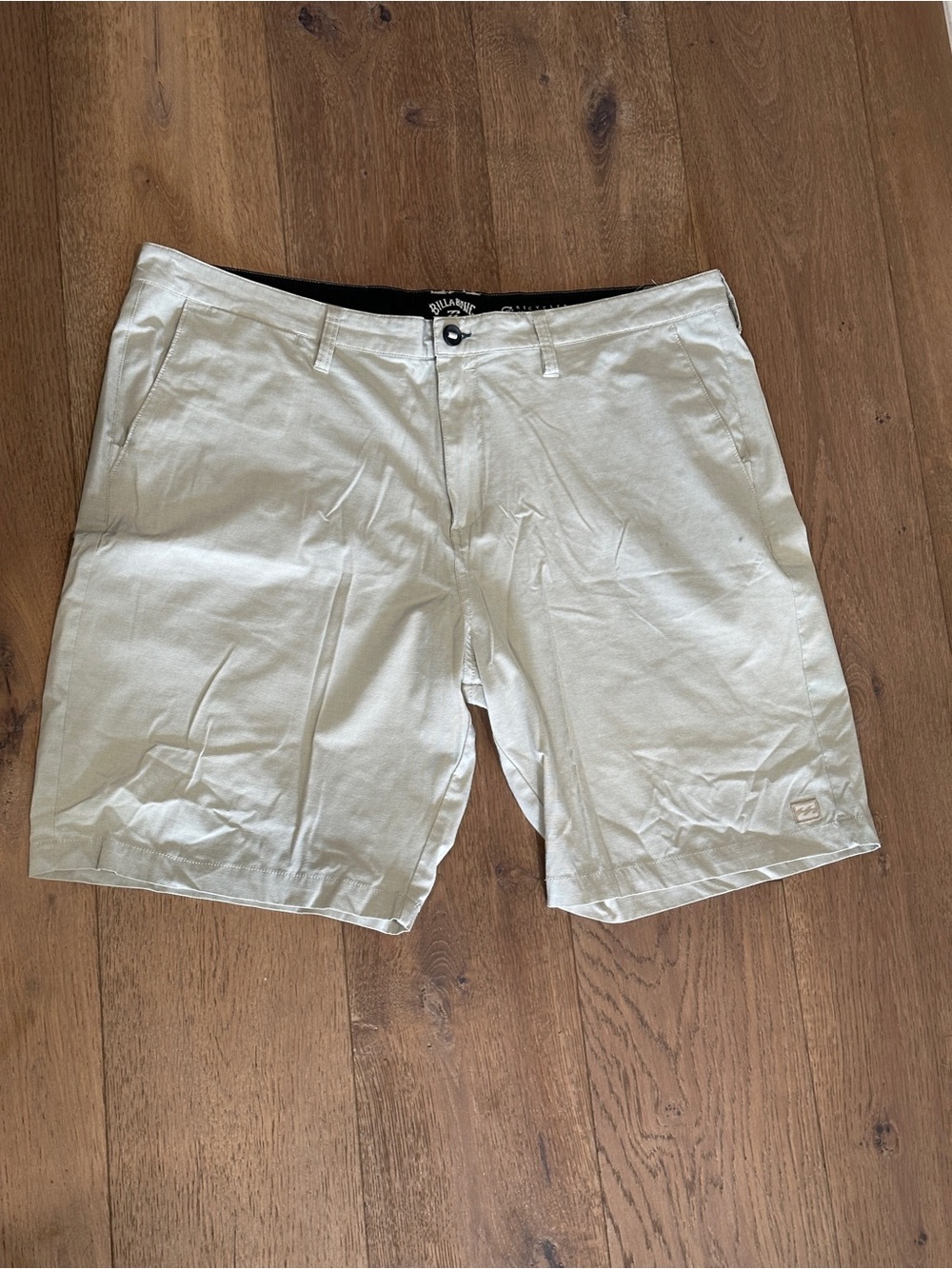 Billabong Men's Light Cream Flat Front Shorts